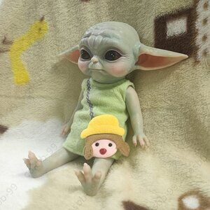 34cm YoYo Elf Dolls Adorable Full Silicone Handmade Reborn Baby Girl Cute Doll